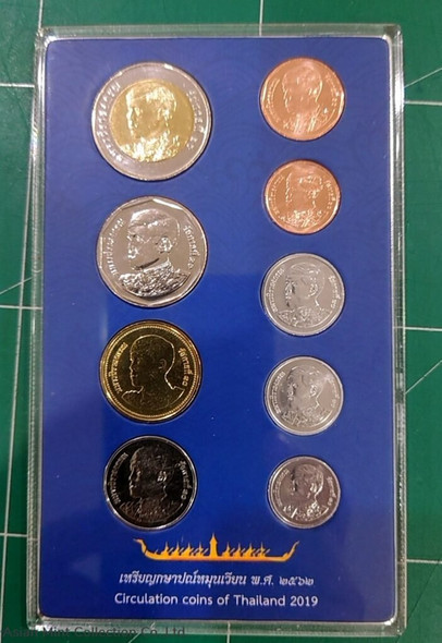 2019 - Circulation coin panel Complete set made by the Treasury Department