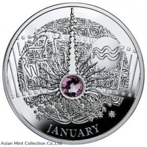 2014 - JANUARY The Magic Stones of Happiness Proof silver Coin 1$