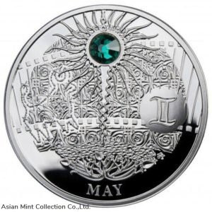 2013 - MAY The Magic Stones of Happiness Proof silver Coin 1$ Niue