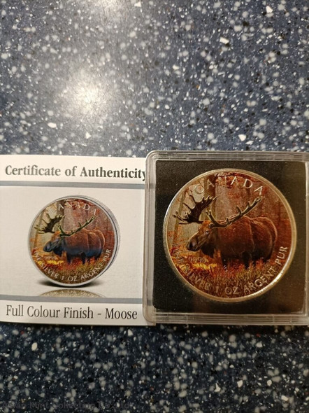 2012 Moose silver coloured 1 oz