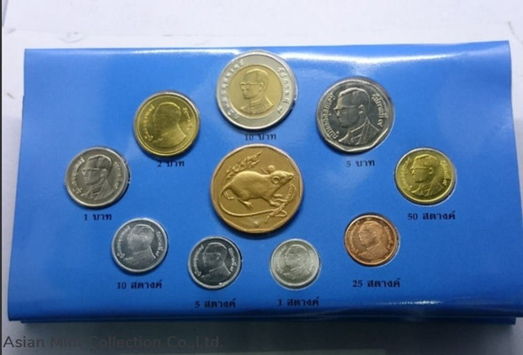 2008 - Circulation coin panel Complete set and Zodiac coin (The Year of the Rat)