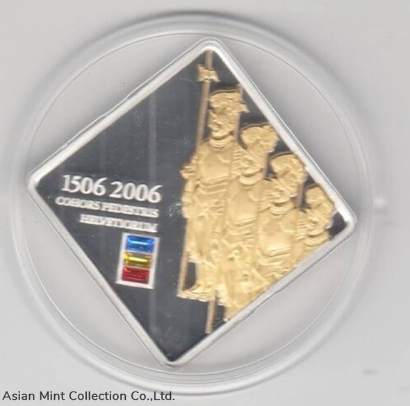 2006 - silver swiss guard application of gold Swarowski