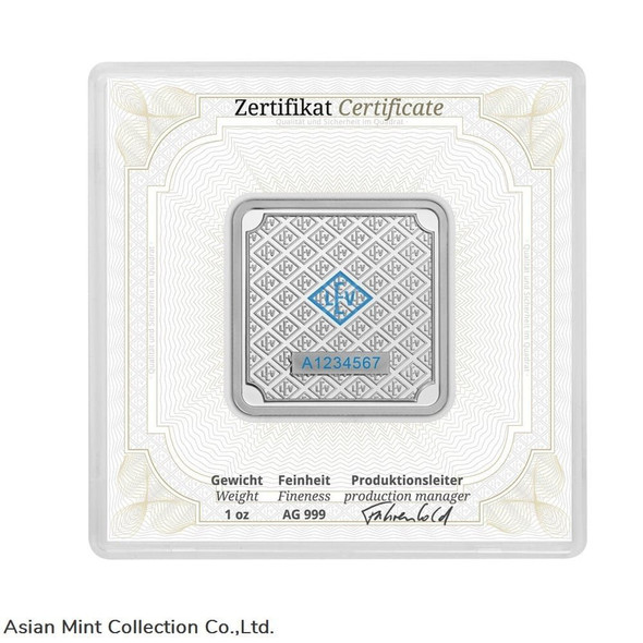 1oz Geiger Edelmetalle Silver Square Bar