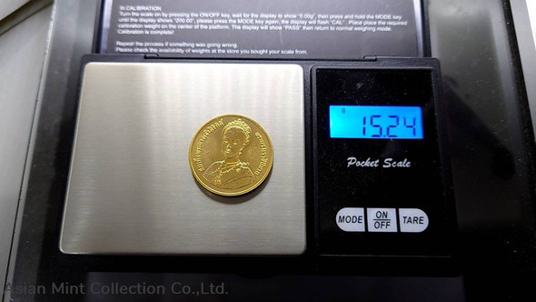 1992 - Gold coin face value 6000 Baht Commemorating the Queen's Sirikit 60th Birthday
