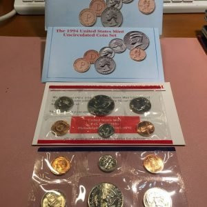 1994 - U.S. Mint Uncirculated Coin Set with D and P Mint Marks