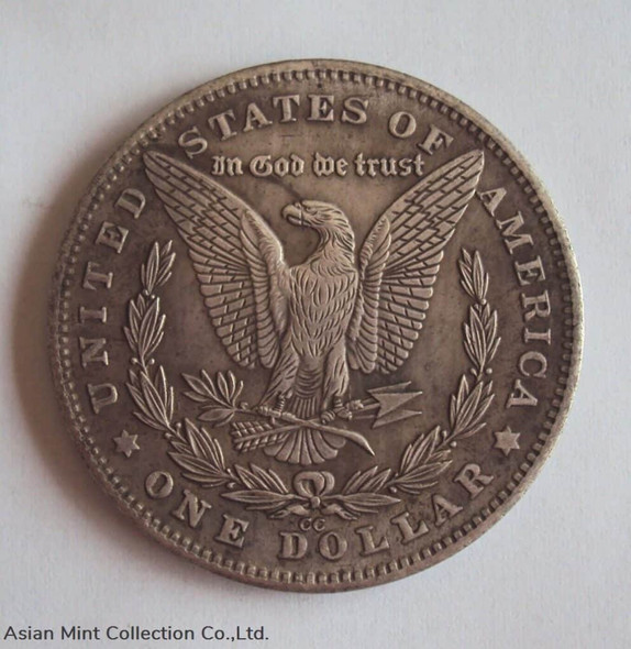 1881 - 1 dollar 'hobo nickel' Carson City 'anime girl' (based on Morgan) UNC