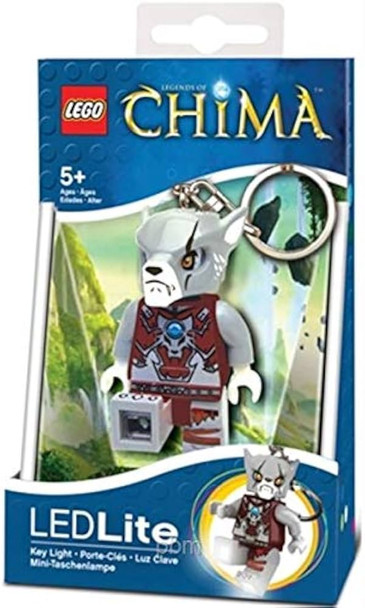 2013 LEGO LGL-KE37 Legends of Chima - Wolf WORRIZ LED Lite Key Chain Light