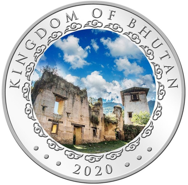 2020 Bhutan Year of the RAT Lunar BU coin .999 fine silver