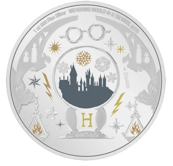 1 oz Silver 999.9 Harry Potter Seasons Greetings Coin 2021