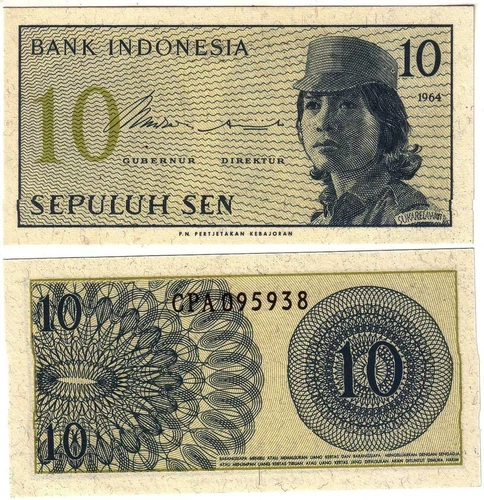 INDONESIA 10 100 1000 Rupiah UNC World Currency