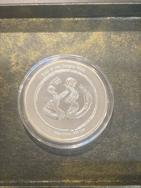 2012 year of the dragon silver coin