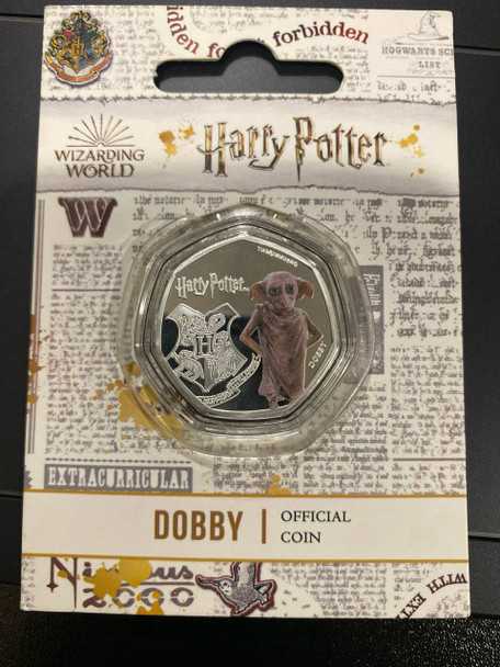 2021 Cook Island $25Cents Harry Potter Wizarding World DOBBY Silver Proof Heptagonal Shaped