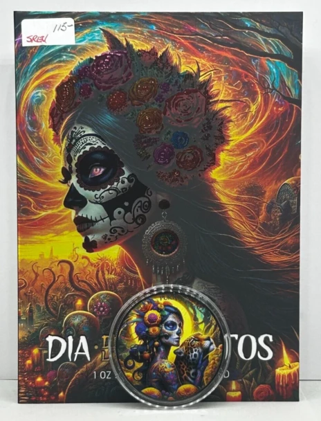 2023 Dia De Los Muertos Silver Coin
