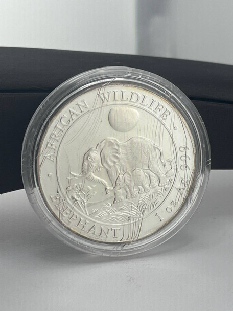 2015 1oz Somali Silver African Elephant Coin 999 Fine Silver ~ African Wildlife