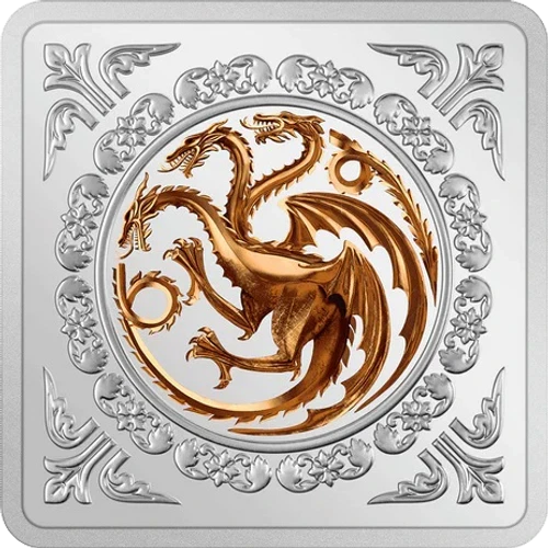 2022 Game of Thrones™ - Targaryen Sigil 1oz Silver Medallion