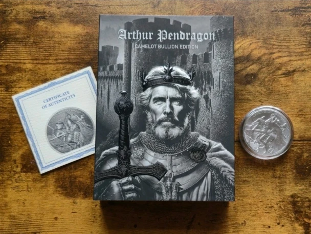 2023 Camelot - Arthur Pendragon 1 oz .999 Silver Proof Coin - Special Edition
