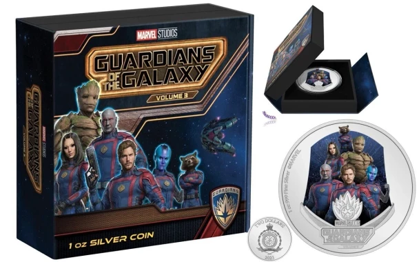 GUARDIANS OF THE GALAXY VOLUME 3 SILVER COIN