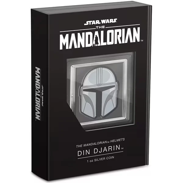 2023 $2 The Mandalorian Helmets - Din Djarin 1oz Silver Coin