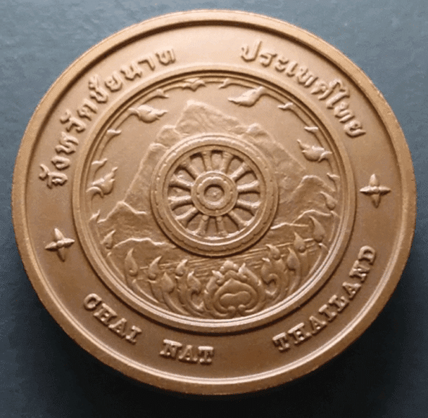 Provincial commemorative coin of Chai Nat Province, 4 cm in size.