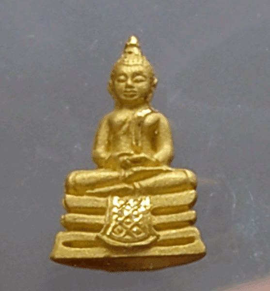 Phra Buddha Sothon, made of pure gold, Udomchokphoksap model, Sothonwararam Temple, 2007, with original box