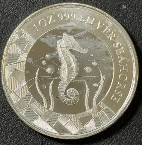 2018 1 Oz .999 Fine Silver 2 Tala Samoa Seahorse Silver Coin Ocean Wildlife!