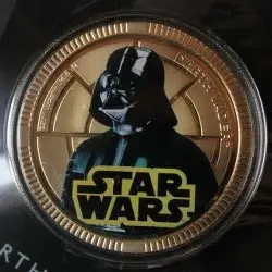 2011 - NZ Mint NIUE Star Wars Darth Vader gold plated coin