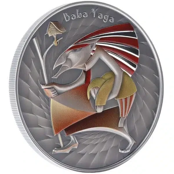 2023 - Baba Yaga World of Cryptids 1 oz Antique Finish Silver Coin 2$ Niue