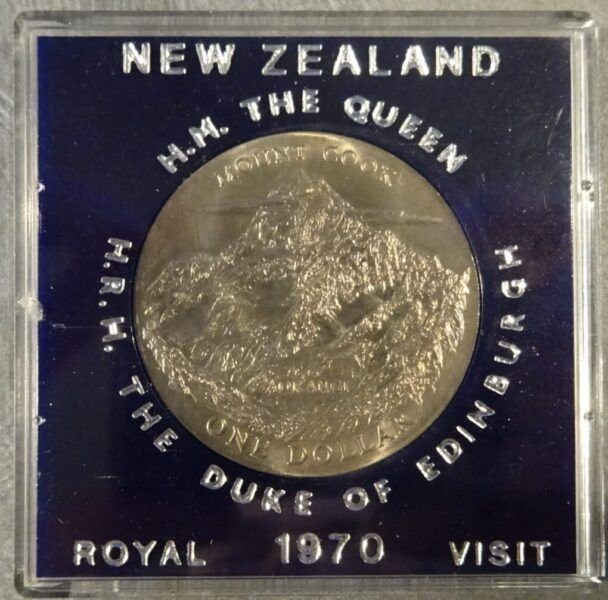 1970 New Zealand Royal Visit Commemorative coin UNC