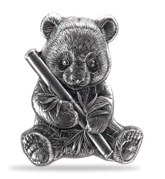 2024 Chad Panda Shaped High Relief 1 oz