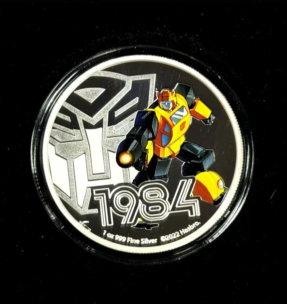 2022 - 1 Oz Silver Proof Coin - Transformers – Bumblebee