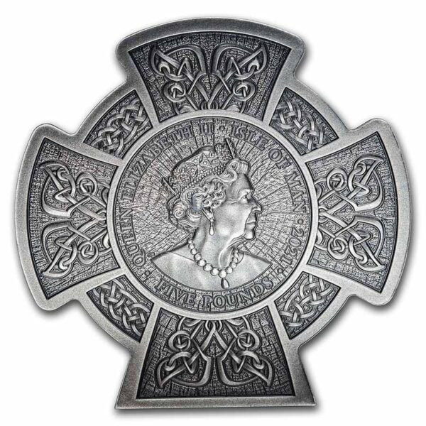 2021 Isle of Man Horned God Cernunnos 3oz Silver Coin
