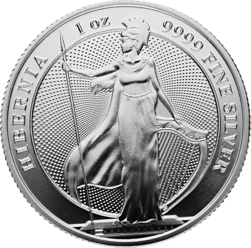 2022 Tokelau Hibernia 1oz Silver BU Coin