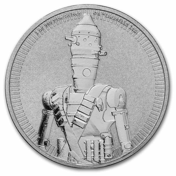 2022 Niue Star Wars IG-11 1 Oz 999 Fine Silver Coin MD Premier PCGS First Strike
