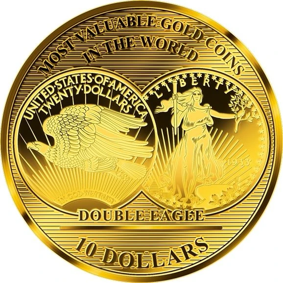 2017 - Coin | Coin Double Eagle 10 Dollars Fine Gold 999/1000 | Fine Gold 999/1000
