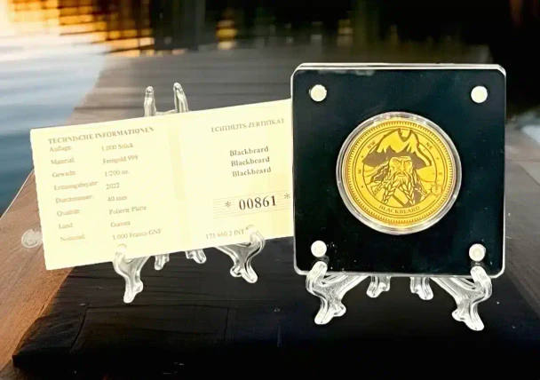2022 - Coin | Coin Blackbeard Fine Gold 999/1000 | Fine Gold 999/1000