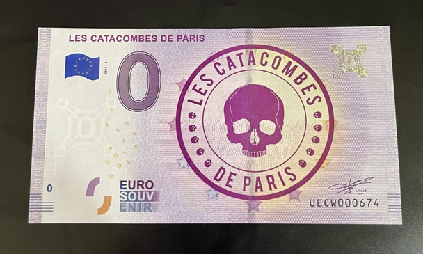 2019 - 0 euro note FRANCE - LES CATACOMBES DE PARIS #03 UECW
