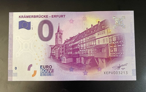 2017 - 0 Euro-Schein ERFURT - KRÄMERBRÜCKE Thüringen XEPV