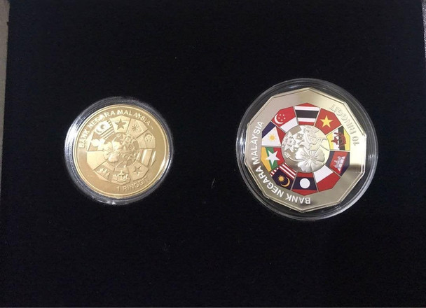 2015 - ASEAN Set of 2 commemorative Coin Proof
