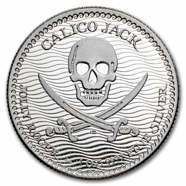2022 Niue Jolly Roger Series Calico Jack 1oz Silver BU Coin physical World Coins 
