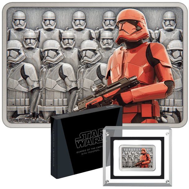 2021 - Star Wars Guard of The Empire Sith Trooper Silver Coin 1oz 999