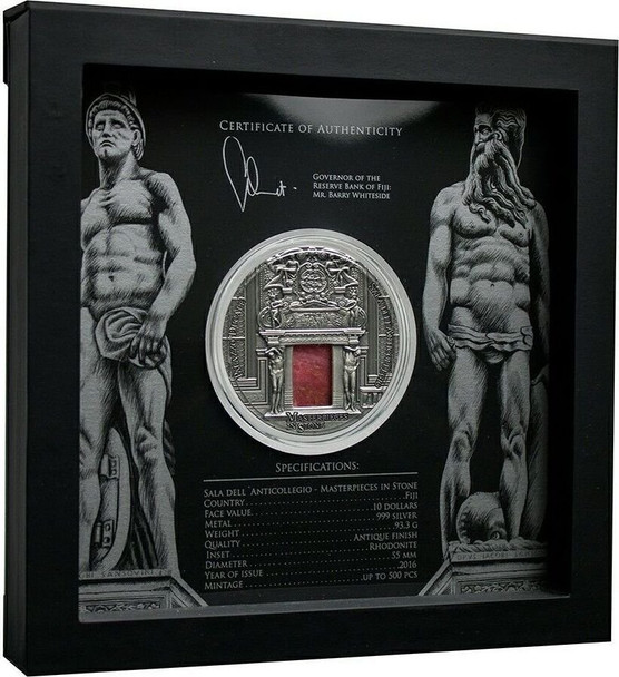 2016 - PALAZZO DUCALE Doge Palace Masterpieces in Stone 3 Oz Silver Coin 10$ Fiji