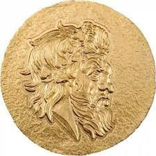 2023 Cook Islands Ancient Greece Pan Panticapaeum 1/2g Gold Silk Finish Coin