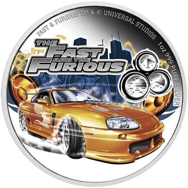 2023 - Fast and Furious ™ Niue 1 Oz Silber PP / Proof Color mit OVP