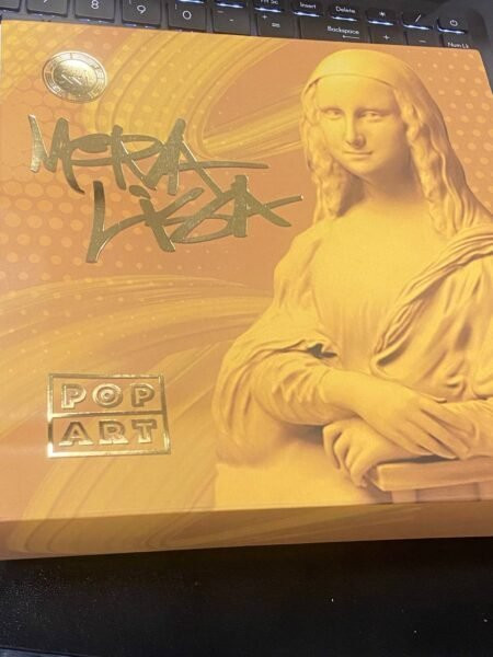 2023 - Pop Art Mona Lisa 2 oz Proof Silver Coin 5$ Niue