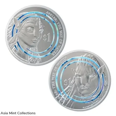 2023 New Zealand Avatar The Way of Water Neytiri and Jake 2oz Silver Coin Set