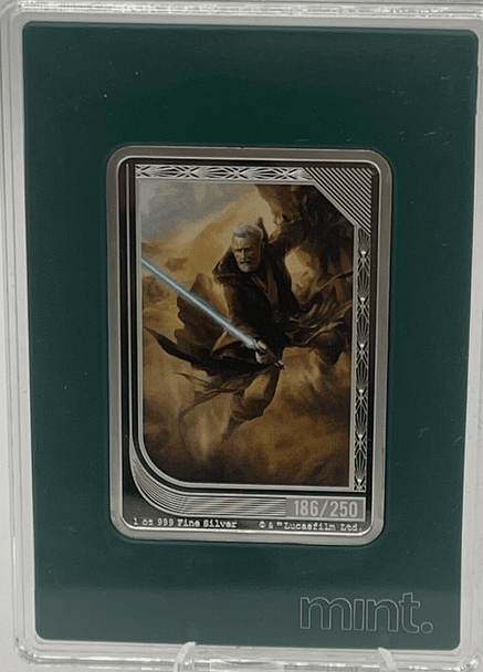 2023 - OBI-WAN KENOBI Star Wars MINT Trading Coin NIUE 1 oz Silver COIN $2 #186