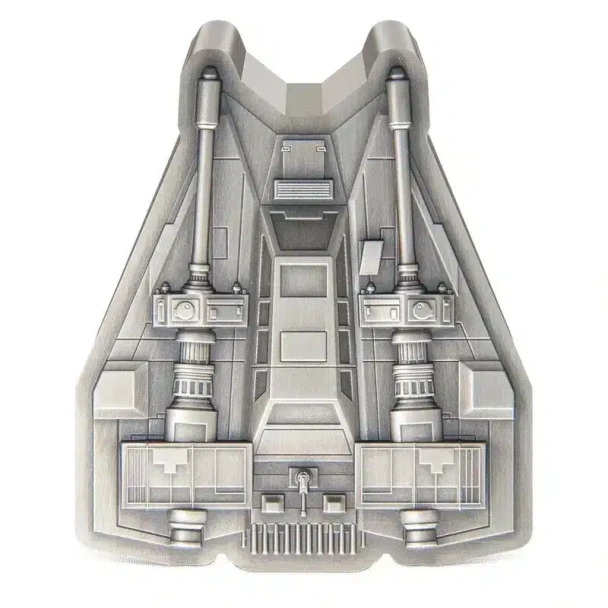 2023 Niue Star Wars Mandalorian Vehicle Snowspeeder 3oz Silver Antiqued Coin
