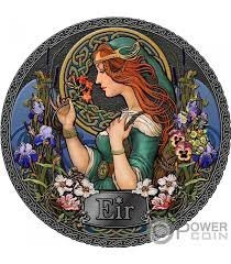 2021 - Eir Goddesses of Health 50 g Antique finish Silver Coin 5 Cedis Ghana