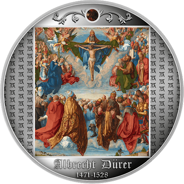 2021 - Adoration of the Trinity Albrecht Dürer Proof Silver Coin CFA Cameroon