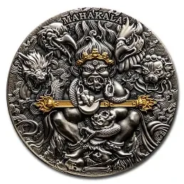 2020 - Mahakala 2 oz Antique finish Silver Coin 2000 Francs CFA Cameroon